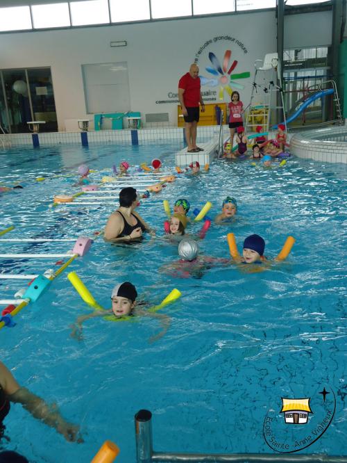 Activité piscine pour les GS/CP et CE1/CE2